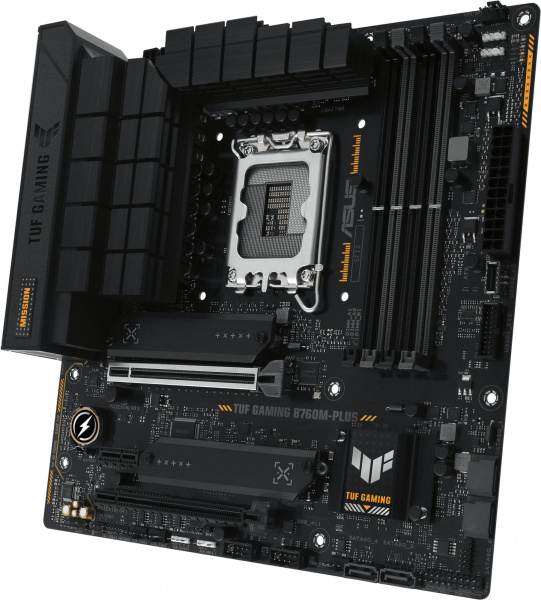 Материнская плата Asus TUF GAMING B760M-PLUS Soc-1700 Intel B760 4xDDR5 mATX AC`97 8ch(7.1) 2.5Gg RA