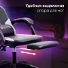 Кресло игровое Оклик Cooldown черный/серый ПВХ/полиуретан крестов. пластик подст.для ног