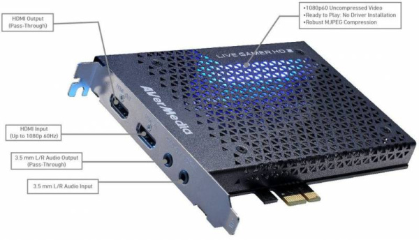 Карта видеозахвата Avermedia LIVE GAMER HD 2 GC570 внутренний PCI-E