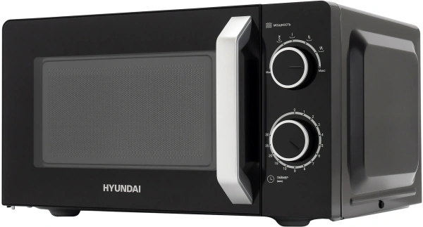Микроволновая Печь Hyundai HYM-M2052 20л. 700Вт черный/серебристый