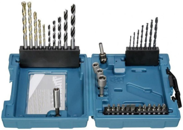 Набор оснастки Makita D-36980 по дер/мет/бет (34пред.) для шуруповертов/дрелей