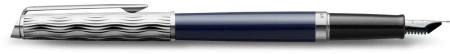 Ручка перьев. Waterman Hemisphere L`Essence du Bleu (CW2166467) LaqBlue CT F сталь нержавеющая подар.кор.