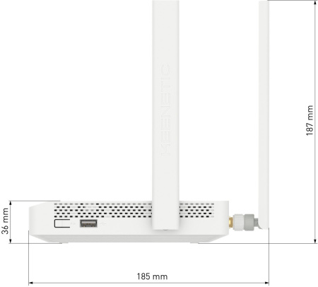 Роутер беспроводной Keenetic Skipper 4G (KN-2910) AC1200 10/100/1000BASE-TX/4G cat.4 серый