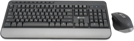 Клавиатура + мышь Оклик S290W клав:черный мышь:черный USB беспроводная Multimedia (351701)