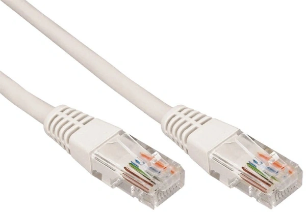 Патч-корд Rexant 18-1007 UTP RJ-45 вил.-вилка RJ-45 кат.5E 5м серый ПВХ