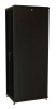 Шкаф коммутационный WRline (WR-TT-2266-DD-RAL9004) напольный 22U 600x600мм пер.дв.перфор.2ств. задн.дв.перфор.2-хст. 2 бок.пан. направл.под винты 800кг черный 510мм 1166мм IP20 сталь