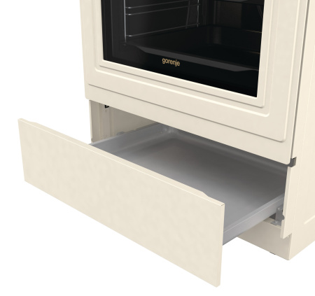 Плита Электрическая Gorenje GECS6B70CLI бежевый стеклокерамика (без крышки)