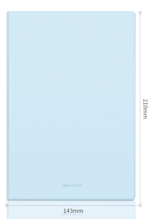 Блокнот Deli 22283LT-BLUE 210х143мм искусст. кожа 96л голубой