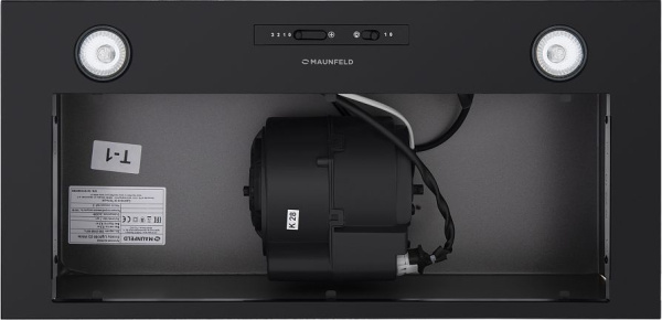 Вытяжка встраиваемая Maunfeld Crosby Light C 60 черный управление: ползунковое (1 мотор)