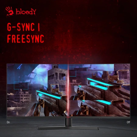 Монитор Bloody 34" MN340W черный VA LED 1ms 21:9 HDMI M/M матовая HAS Piv 300cd 178гр/178гр 3440x1440 180Hz FreeSync DP UW USB 5.7кг