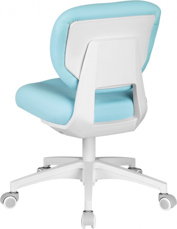 Кресло детское Cactus CS-CHR-3594BL голубой крестов. пластик белый