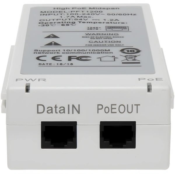 Инжектор POE Dahua DH-PFT1200 (упак.:1шт)