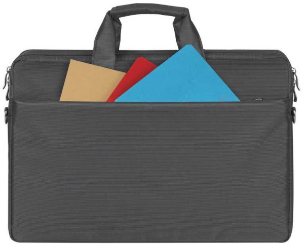 Сумка для ноутбука 17.3" Riva 8257 черный полиэстер