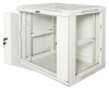 Шкаф коммутационный Lanmaster (TWT-CBWPG-9U-6X4-GY) настенный 9U 600x400мм пер.дв.стекл 60кг серый