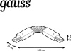 Соединитель Gauss TR118 белый
