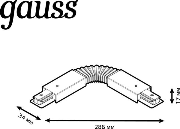 Соединитель Gauss TR118 белый