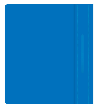 Папка-скоросшиватель Бюрократ Люкс -PSL20A5BLUE A5 прозрач.верх.лист пластик синий 0.14/0.18