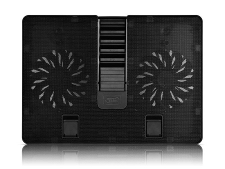 Подставка для ноутбука Deepcool U PAL (U-PAL) 15.6"390x280x28мм 26дБ 1xUSB 2x 140ммFAN 765г пластик ABS черный