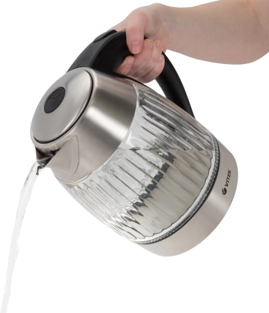 Чайник электрический Vitek VT-7030 1.7л. 2200Вт корпус: нерж.сталь
