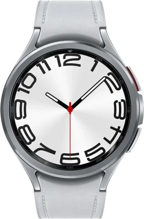 Смарт-часы Samsung Galaxy Watch 6 Classic 47мм 1.5" AMOLED корп.сереб. рем.серебристый (SM-R960NZSAC