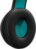 Гарнитура накладные Digma BT-15 черный/голубой беспроводные bluetooth оголовье (BT-15BLB)