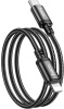 Кабель Hoco X89 Wind iP USB-C-Lightning (m) 1м черный коробка