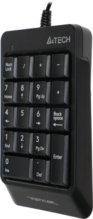 Числовой блок A4Tech Fstyler FK13P черный USB slim для ноутбука (FK13P BLACK)