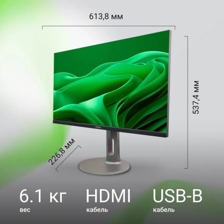 Монитор Digma 27" 27P705Q IPS FHD чер 5ms HDMI DP VGA M/M 300cd