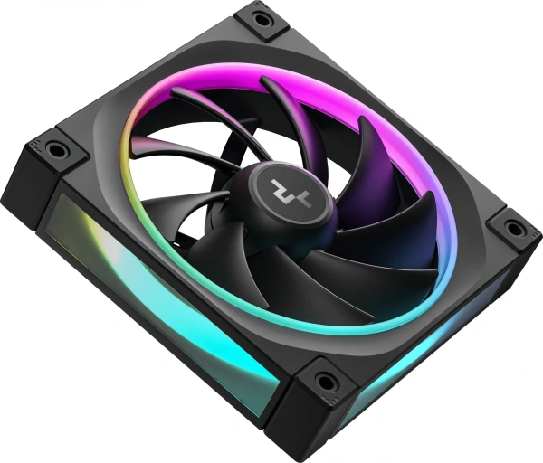 Вентилятор для корпуса Deepcool FL12 ARGB 120х120x25 черный 4-pin (R-FL12-BKAPN1-G) Ret