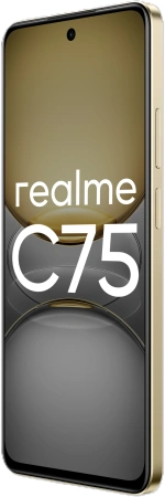 Смартфон Realme RMX3941 C75 128Gb 8Gb золотой моноблок 3G 4G 2Sim 6.72" 1080x2400 Android 14 50Mpix 802.11 a/b/g/n/ac NFC GPS GSM900/1800 GSM1900 TouchSc microSD