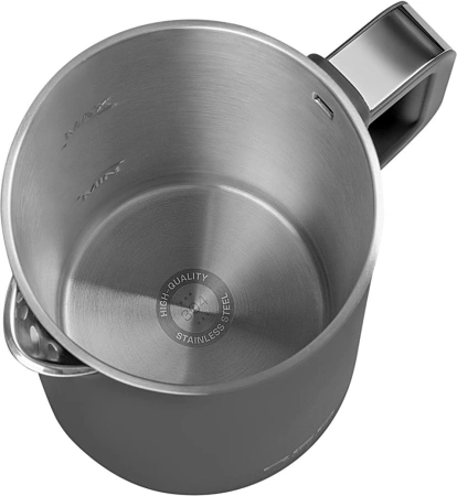 Чайник электрический Red Solution АМ102 1.5л. 1800Вт серый корпус: нерж.сталь/пластик