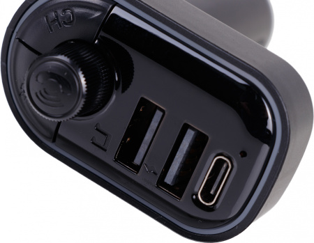 Автомобильный FM-модулятор ACV FMT-128B черный MicroSD BT USB (38762)