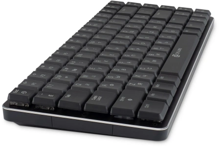 Клавиатура Оклик K615X механическая серый/серебристый USB slim Multimedia for gamer LED (1934413)
