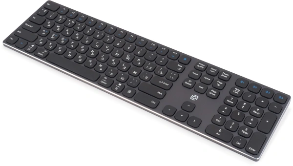Клавиатура Оклик K867W черный/серый USB беспроводная BT/Radio slim Multimedia (2002130)