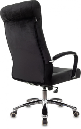 Кресло руководителя Бюрократ T-9928SL Fabric черный Italia Black крестов. металл хром