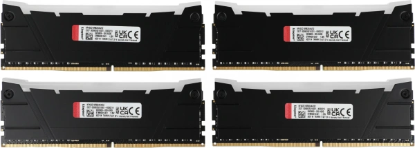 Память DDR4 4x8GB 3200MHz Kingston KF432C16RB2AK4/32 Fury Renegade RGB RTL Gaming PC4-25600 CL16 DIM