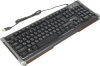 Клавиатура Оклик 717G BLACK DEATH черный/серый USB Multimedia for gamer LED