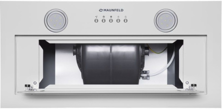 Вытяжка встраиваемая Maunfeld TRAPEZE 602IG белый управление: кнопочное (1 мотор)