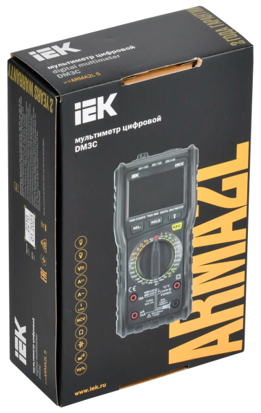 Мультиметр IEK ARMA2L 5 DM3C цифровой черный (A2L5-DM13-03)