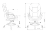 Кресло руководителя Бюрократ CH-868LT Fabric серый 38-417 крестов. пластик