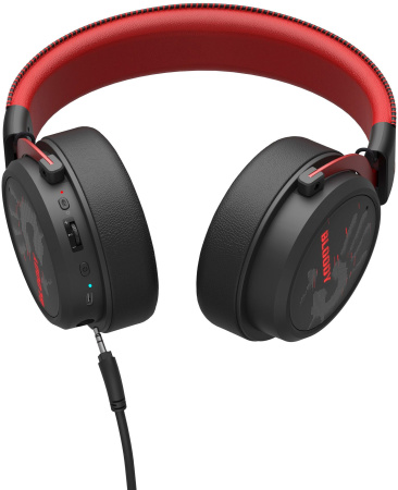 Наушники с микрофоном A4Tech Bloody MR590 Sports красный/черный 1.5м мониторные BT/Radio/3.5mm (MR59