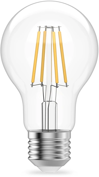 Лампа филам. Gauss Filament 7Вт цок.:E27 груша 220B св.свеч.бел.теп. (упак.:10шт) (22217)