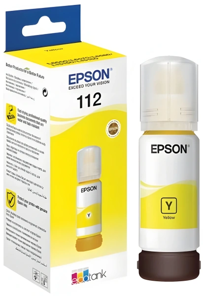 Картридж струйный Epson 112 C13T06C44A желтый (6000стр.) (70мл) для Epson L11160/L15150/L15160/L6490/L6550/M15140