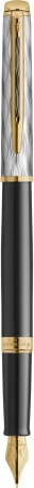Ручка перьев. Waterman Reflections of Paris Hemisphere DeLuxe (2200837) Black GT M подар.кор.