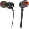 Гарнитура вкладыши JBL Tune 110 1.2м черный проводные в ушной раковине (JBLT110BLK)
