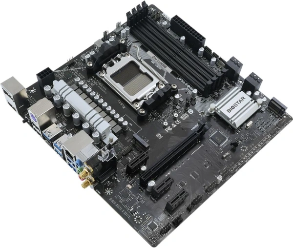 Материнская плата Biostar B650MP-E Pro SocketAM5 AMD B650 4xDDR5 mATX AC`97 8ch(7.1) 2.5Gg RAID+HDMI+DP