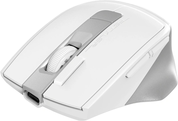 Мышь A4Tech Fstyler FG45CS Air2 белый/серебристый оптическая (2000dpi) silent беспроводная USB для н