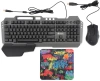 Клавиатура + мышь Оклик 700GMK клав:черный мышь:черный USB Multimedia LED (1533156)