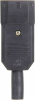 Вилка Lanmaster LAN-IEC-320-C14 IEC 60320 C14 10A 250V black