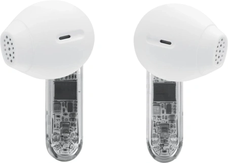 Гарнитура вкладыши JBL Tune Flex 2 Ghost Edition прозрачный/белый беспроводные bluetooth в ушной раковине (JBLTFLEX2GWHT)